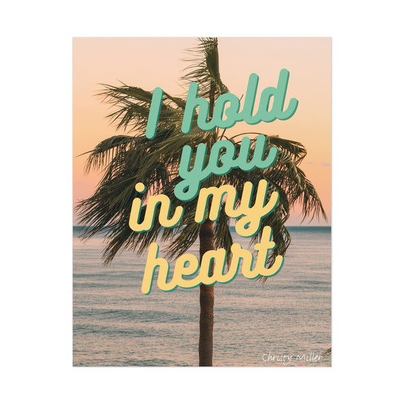 Christy Moment Poster - I Hold You in My Heart